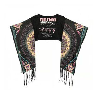 Pink Floyd Band Tee Upcycled Tunic Top